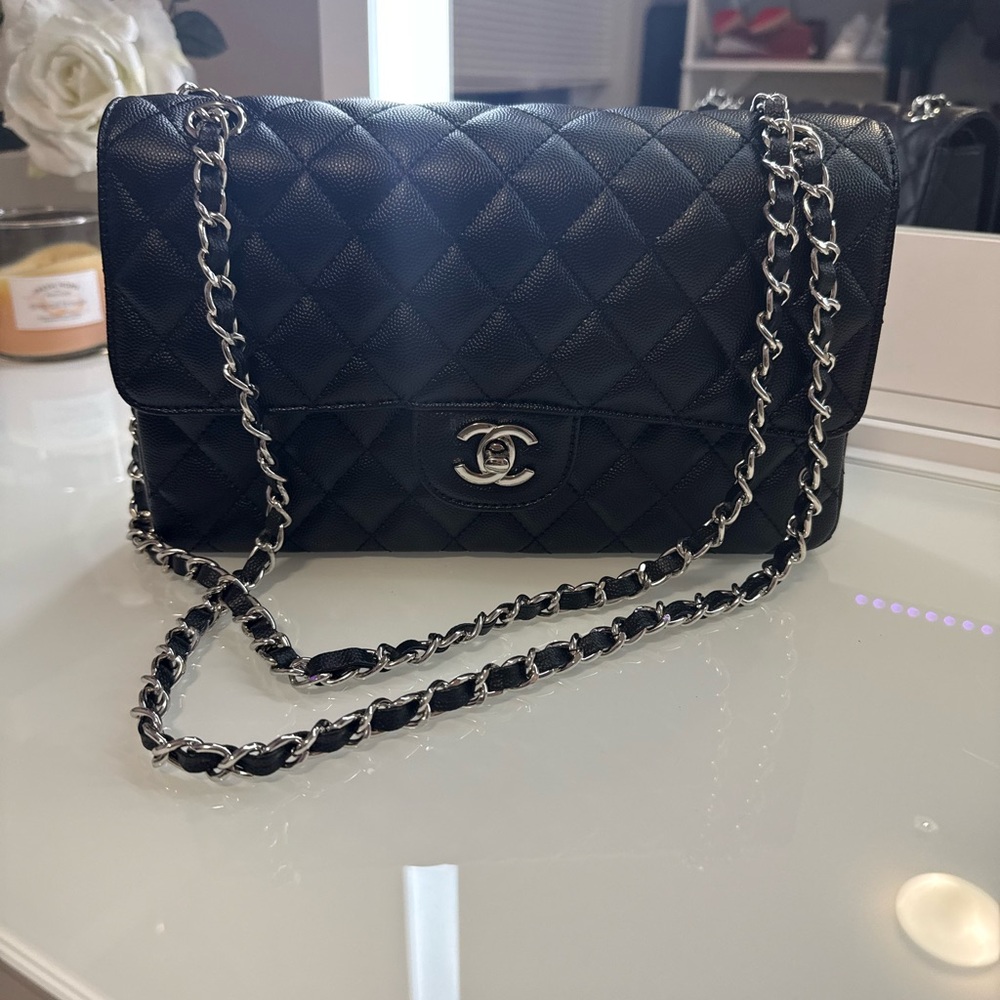 Chanel Classic Black Quilted Shoulder Bag